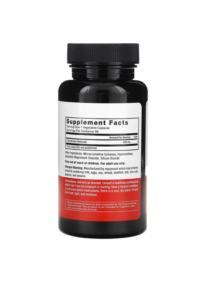 Force Factor Glutathione (Reduced), 500 mg , 60 Vegetable Capsules - Image 2