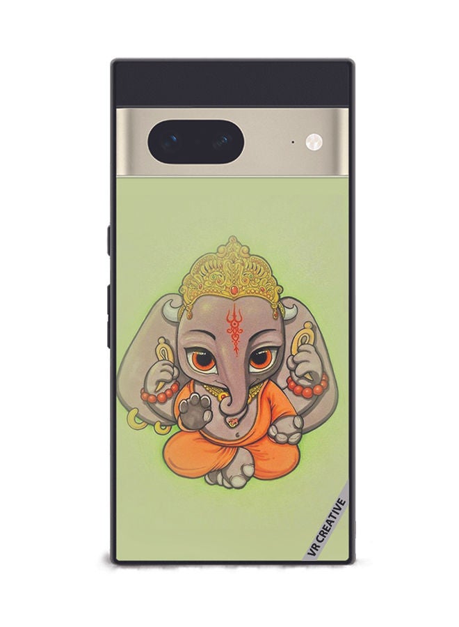 VR CREATIVE Protective Case Cover For Google Pixel 7 Ganpati Bappa Design Multicolour - Image 1