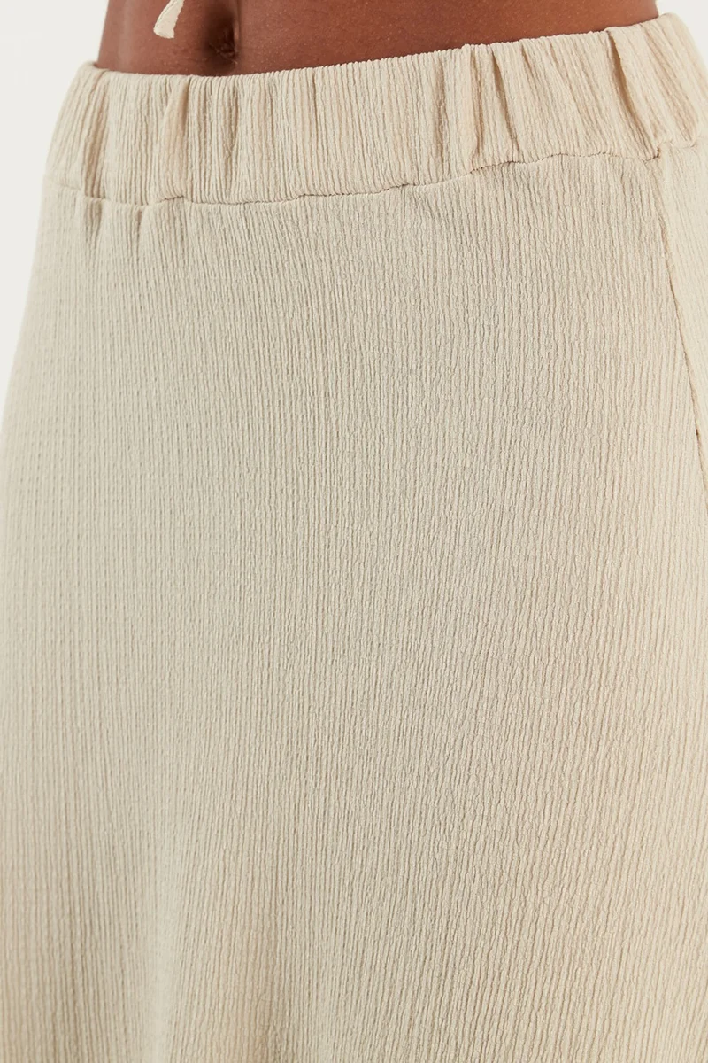 ليلا Asymmetrical Slim Cut Knitted Skirt Women's Skirt 5865017