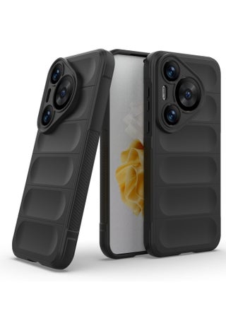 HUAWEI بورا 70 برو حالة الهاتف المحمول ، الثقيلة نمط الشريط 3D ، لمسة ناعمة ، سيليكون حماية كاملة ، صدمة برهان ، أسود - pzsku/Z9FF343ECA8B3C84423A1Z/45/1746226433/14817be2-a471-4cc4-8ef6-4a9ab5a9dcf9
