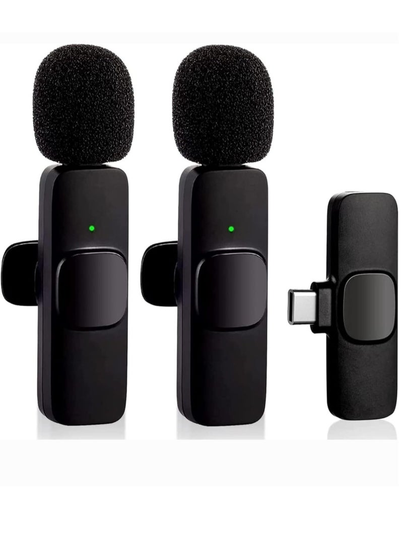 K9 Dual Wireless Microphone For Type-C Devices Professional Microphone For Mobile Phone and Live Broadcast - Image 1