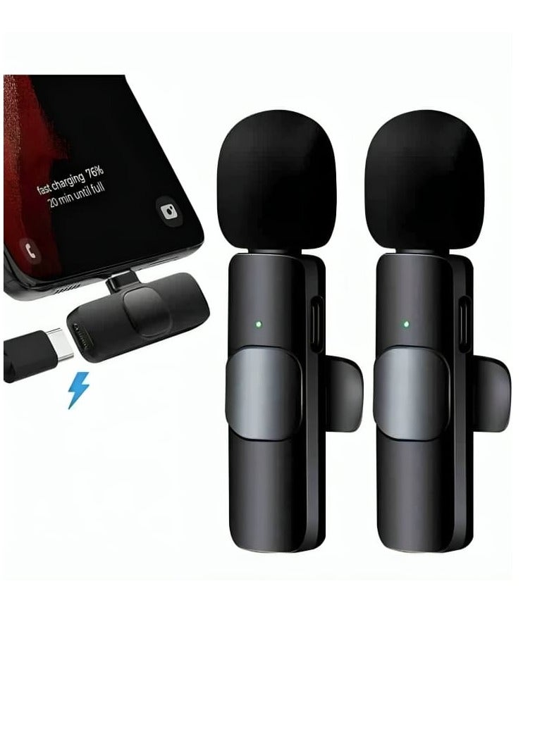 K9 Dual Wireless Microphone For Type-C Devices Professional Microphone For Mobile Phone and Live Broadcast - Image 2
