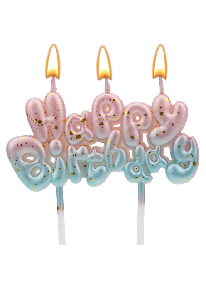 Hallmark Gradient Birthday Number Letter Candle, Pink to Blue Gradient, Number 1, Modern Style, Smokeless, Easy to Light, Decoration for Birthday Parties, Wedding Anniversary  - Image 1