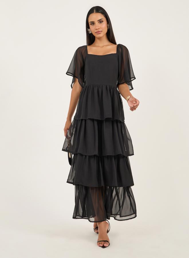Styli Tiered Chiffon Dress  - Image 2