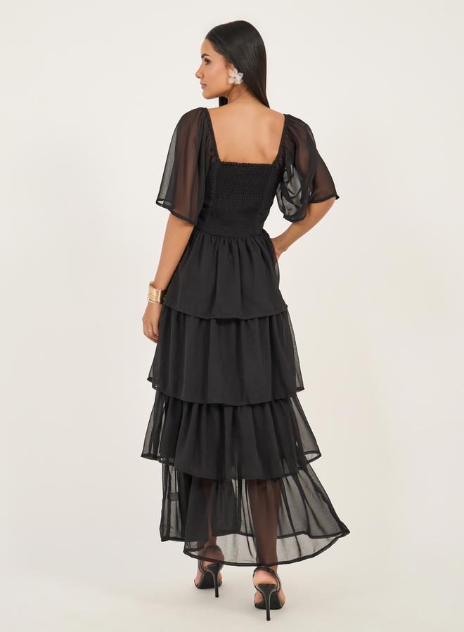 Styli Tiered Chiffon Dress  - Image 5