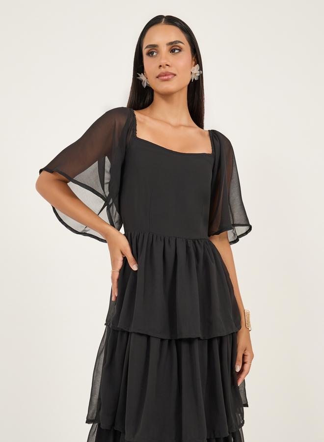 Styli Tiered Chiffon Dress  - Image 3