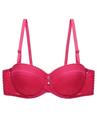 Comfy Solid Color 1/2 Cup Thin Cup Lace Bra Red - pzsku/Z9FF3AC411507B3B7DF92Z/45/_/1666237882/6d5c9bec-6280-4556-aac7-4b013ce7eb15