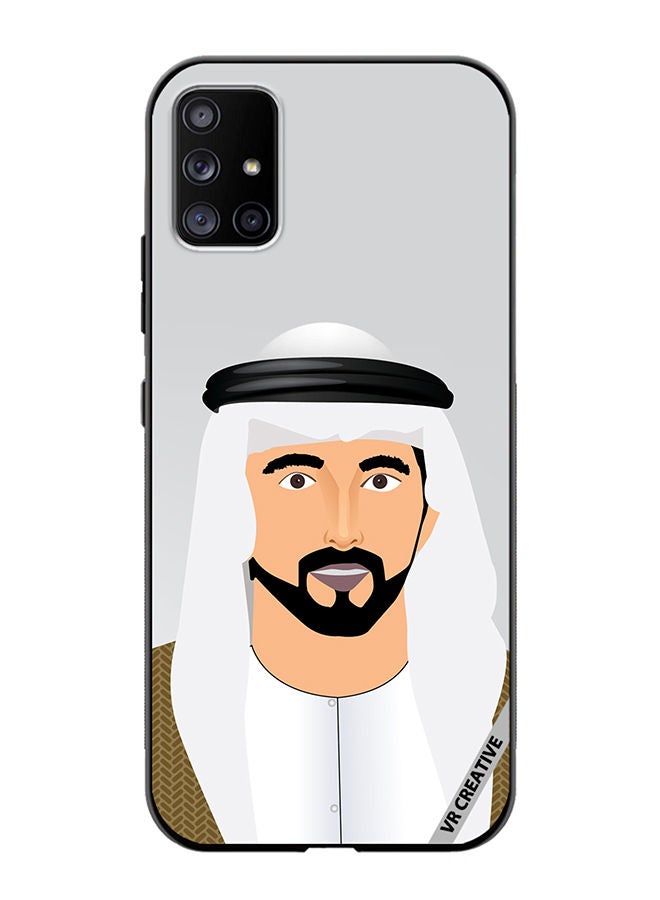 VR CREATIVE Protective Case Cover For Samsung Galaxy A71 5G Sheikh Hamdan Bin Mohammed Bin Rashid Al Maktoum Design Multicolour - Image 1