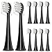 Othanary Replacement Toothbrush Heads Compatible with TAO Clean Electric Toothbrush Heads W Shape Design Planted with Nylon Bristle Black - Image 1