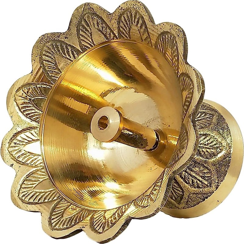 Ajay's Shoppe Ajays Shoppe Brass Jyoti Deepak Diwali Devdas Jyoti Diya Oil Lamp for Puja Home Decor Deepak for mandir Brass Diya Extra Deep Small  - Image 4