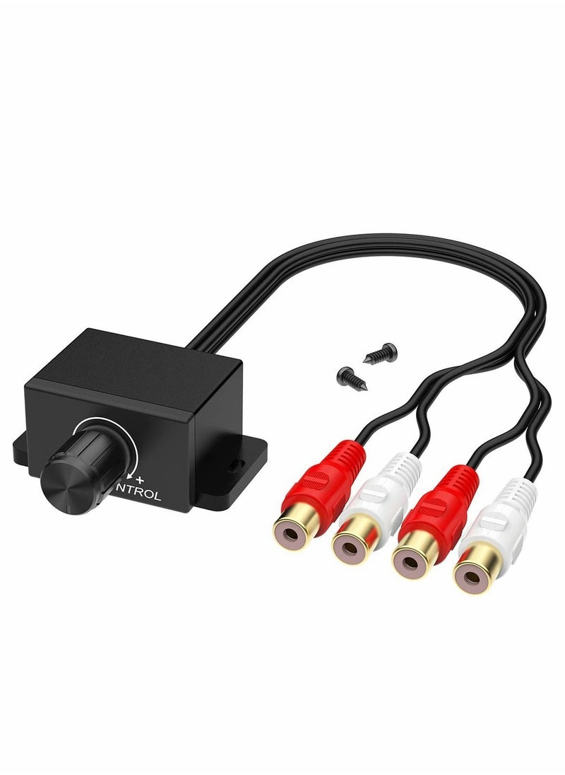 Y&D bass knob Universal Car RCA Remote Amplifier Level Controller Bass Knob Sub Amp Volume Control Cable  - Image 1