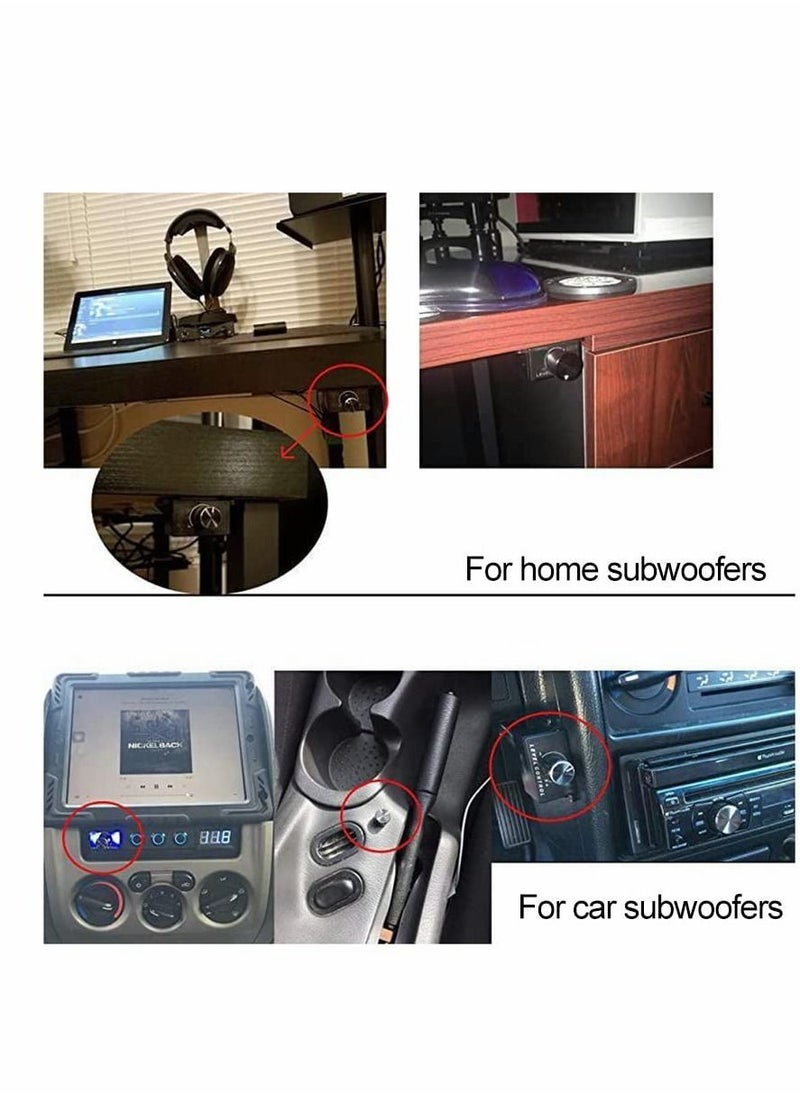 Y&D - bass knob Universal Car RCA Remote Amplifier Level Controller Bass Knob Sub Amp Volume Control Cable - Image 1