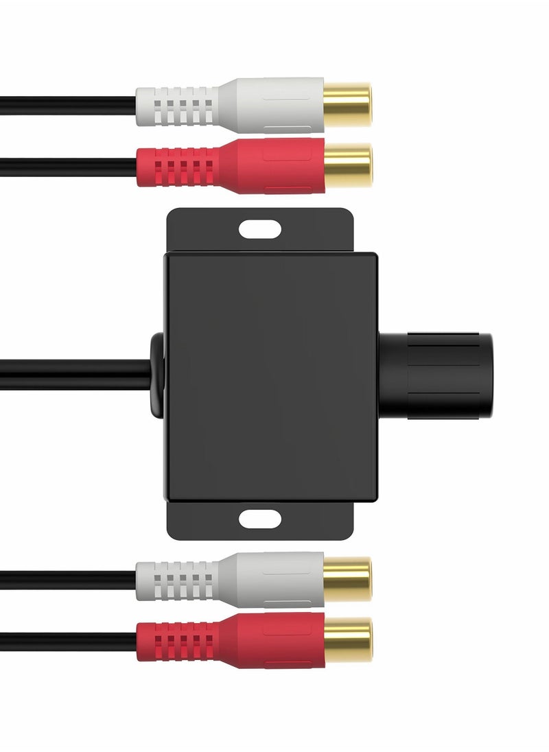 Y&D - bass knob Universal Car RCA Remote Amplifier Level Controller Bass Knob Sub Amp Volume Control Cable - Image 1