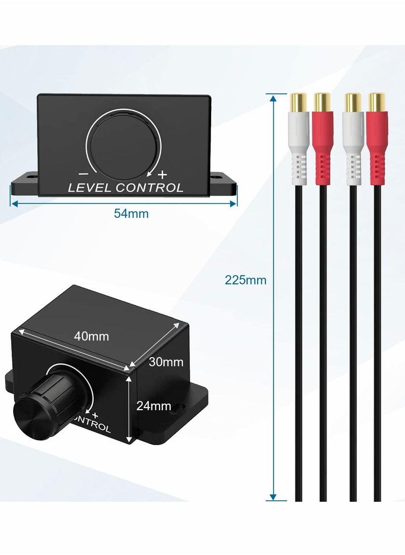 Y&D bass knob Universal Car RCA Remote Amplifier Level Controller Bass Knob Sub Amp Volume Control Cable  - Image 4