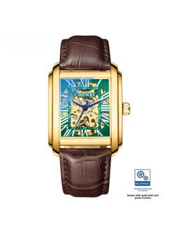 NIBEMINENT Chenxi Tiktok Live Explosions Square Hollow Mechanical Watch Men's Leather Waterproof Automatic 