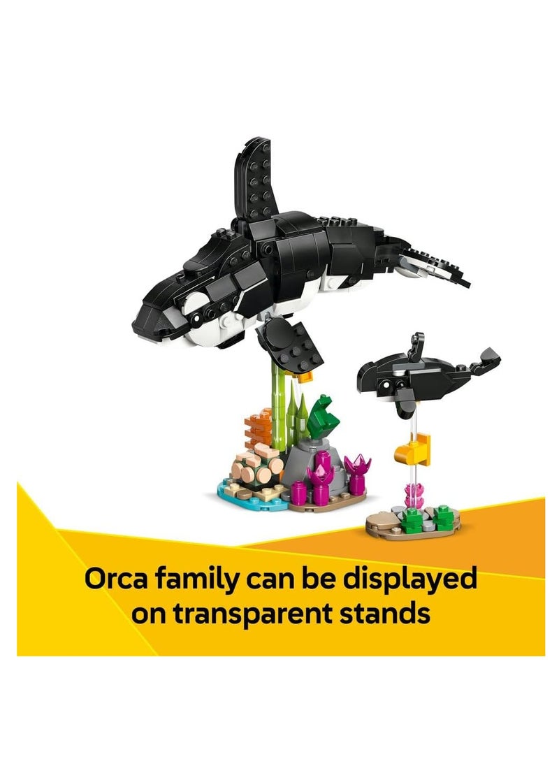 LEGO - LEGO Wild Animals Panda Family - Transforms Into Penguin Figure Or Orca Whale - Building Set Toy 31165 - Image 1