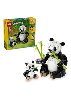 LEGO LEGO Wild Animals Panda Family - Transforms Into Penguin Figure Or Orca Whale - Building Set Toy 31165  - Image 1
