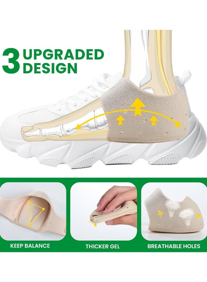 واقيات كعب القدم لعلاج التهاب اللفافة الأخمصية - واقيات كعب القدم لعلاج نتوءات الكعب، والتهاب وتر أخيل، وتشققات الكعب، ومنتجات لتخفيف آلام الكعب - وسادات جل للكعب - Image 4