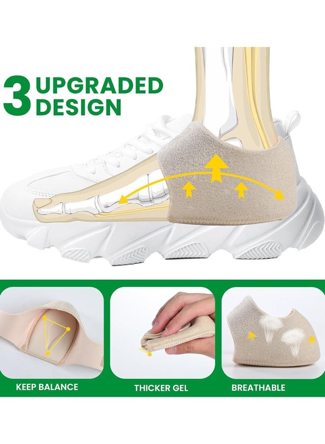 Plantar Fasciitis Heel Cup Protectors - Heel Cups For Heel Spur, Achilles Tendinitis, Cracked Heels, Heel Pain Relief Products - Gel Heel Cushion Pads - Image 4