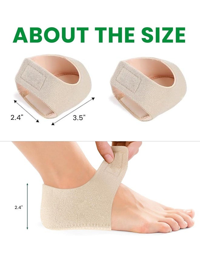 Plantar Fasciitis Heel Cup Protectors - Heel Cups For Heel Spur, Achilles Tendinitis, Cracked Heels, Heel Pain Relief Products - Gel Heel Cushion Pads - Image 2