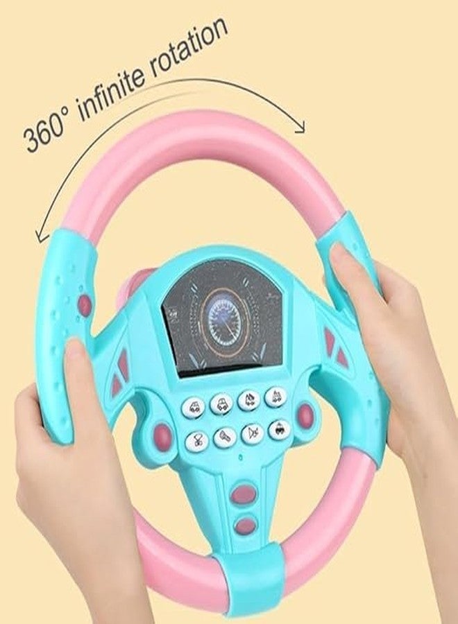 LittleLovik Car Backseat or Frontseat Copilot Steering Wheel Toy with Various Traffic Sounds & Suction Cup Base, Children Early Educational Toys. - Image 5