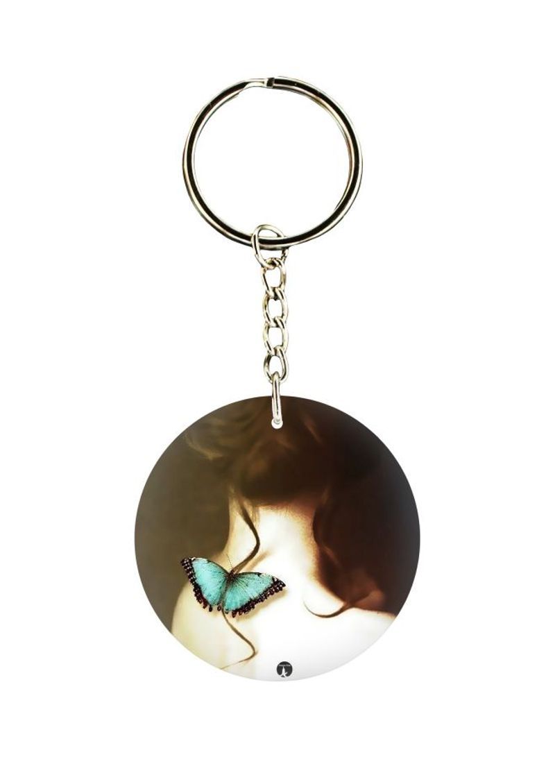 RKN Girl Printed Double Sided Keychain