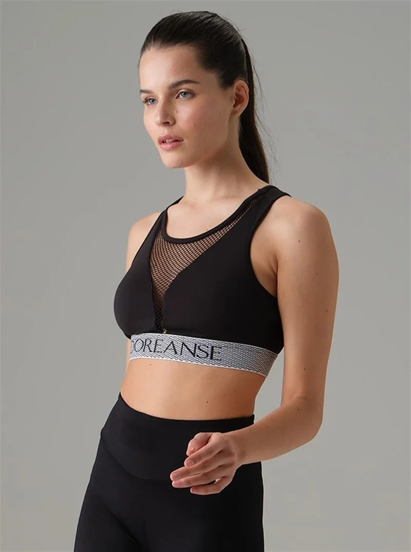Doreanse Women's Mesh Decollete Detail Sports Bra 5578