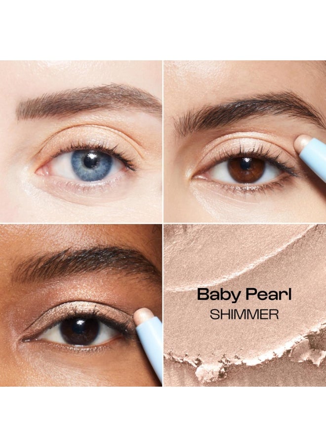 ALLEYOOP ALLEYOOP 11th Hour Waterproof Cream Eyeshadow Stick – Long-Lasting Eye Shadow Pencil & Eyeliner, Cream to Powder Stick & Highlighter – Smudge-Proof Eyeshadow Shimmer, Baby Pearl Shimmer  - Image 2