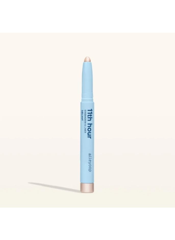 ALLEYOOP ALLEYOOP 11th Hour Waterproof Cream Eyeshadow Stick – Long-Lasting Eye Shadow Pencil & Eyeliner, Cream to Powder Stick & Highlighter – Smudge-Proof Eyeshadow Shimmer, Baby Pearl Shimmer  - Image 1