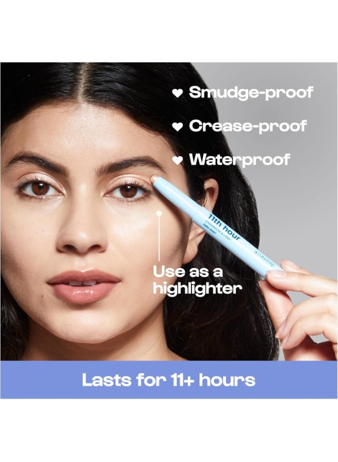 ALLEYOOP ALLEYOOP 11th Hour Waterproof Cream Eyeshadow Stick – Long-Lasting Eye Shadow Pencil & Eyeliner, Cream to Powder Stick & Highlighter – Smudge-Proof Eyeshadow Shimmer, Baby Pearl Shimmer  - Image 5