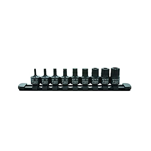 Astro Pneumatic Tool Astro Tools 94409TS 9-Piece 3/8" Drive Nano Impact Triple Square Bit Sockets - Image 1