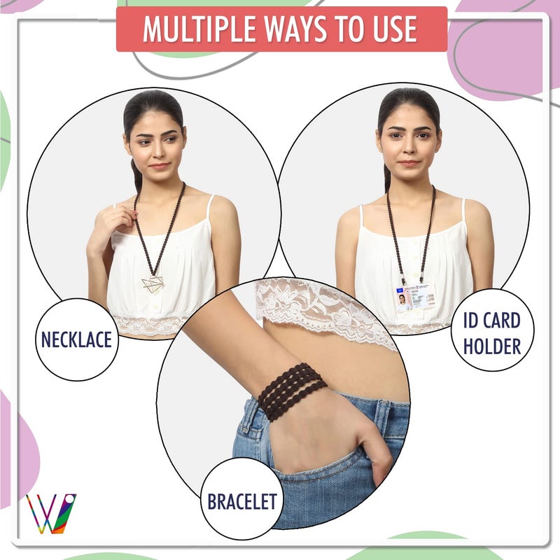 Vivid حامل نظارات نايلون للبالغين من فيجن للجنسين | سلسلة جديدة قابلة للتعديل على النظارات الشمسية | حبل احتفاظ مضاد للانزلاق لنظارات الإطار | سلاسل أقنعة النظارات - Image 3