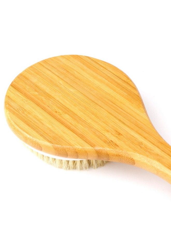 H&S Long Handled Back Brush For Skin Exfoliating With Natural Bristles Back Body Brush For Dry Brushing And Scrubber For Shower Bamboo Wood Back Brush Men & Women - Image 5
