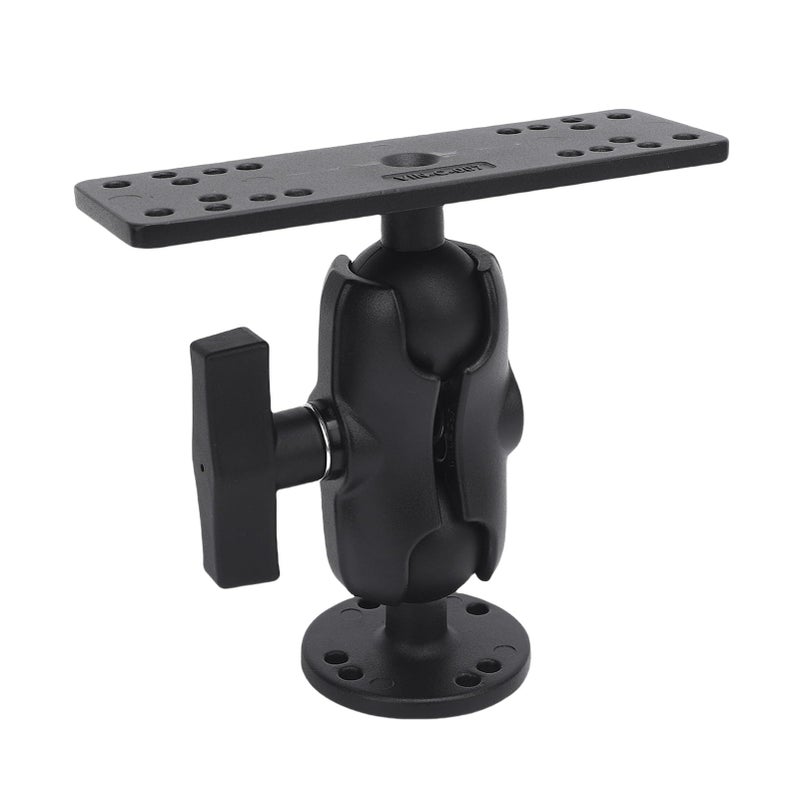 حامل كاشف الأسماك من سبائك الألمنيوم عالية القوة مع قضيب نايلون 9.5 سم وتصميم ذراع طويل - Image 4