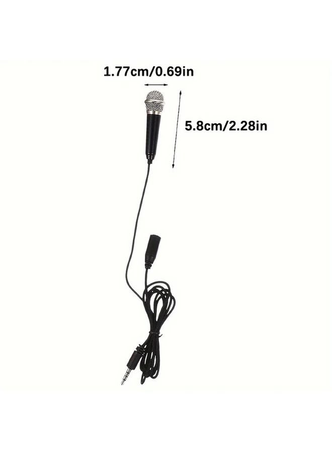 Rose Golden Mini Microphone 3.5mm Jack Portable Recording Mic for Phone Computer Karaoke Streaming - Image 3