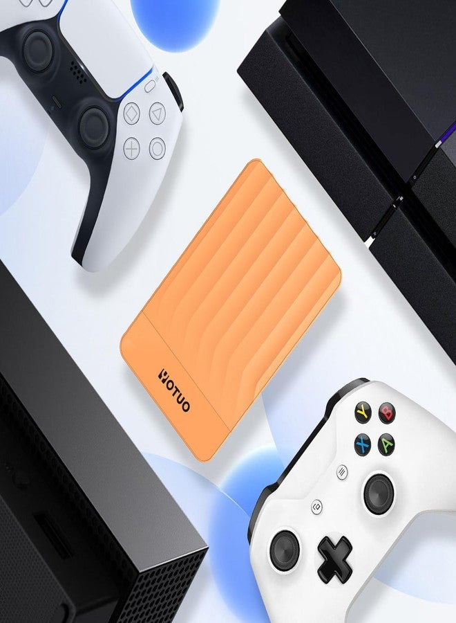 YOTUO Portable External Hard Drive Storage Expansion Mobile HDD USB 3.0 for PC, Mac, Desktop, Laptop, PS4, PS5, Xbox One X/S, Xbox 360, Xbox Series X/S, Office & Game (Orange, 500GB) - Image 2
