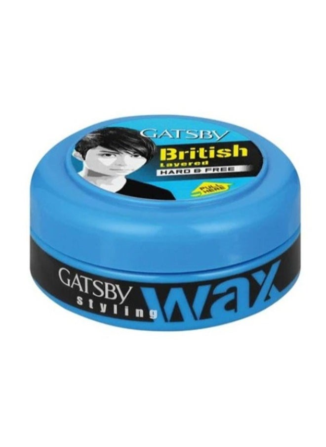 GATSBY Gatsby British Layered Hard & Free Styling Wax 75 Gm  - Image 2