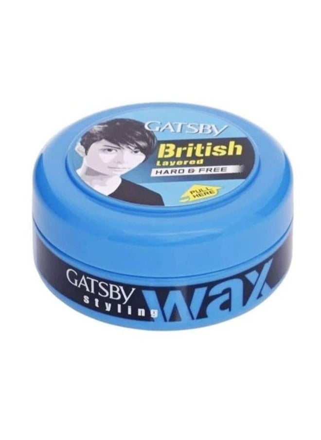 GATSBY Gatsby British Layered Hard & Free Styling Wax 75 Gm  - Image 3