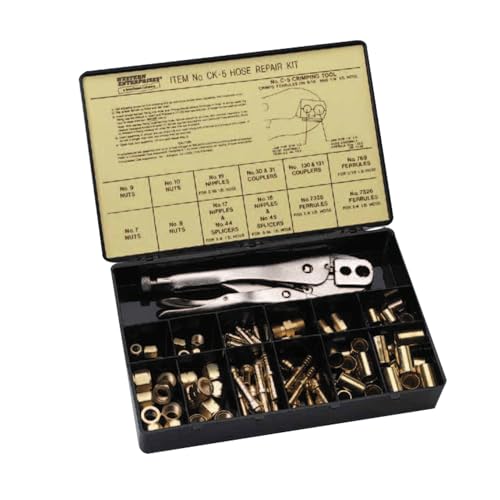 Western Enterprises CK-6 Other Hose Repair Kits, Fittings, Crimping Tool, Full Color Label/Description Chart, 0.5 Length, B-Size - Image 2