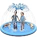 CACSPS 59 NonSlip Splash Pad for Kids and Dog Thicken Sprinkler Pool Summer Outdoor Water Toys Extra Large Backyard Wading Pool for Children Boys Girls or Pet Dog Blue - Image 3