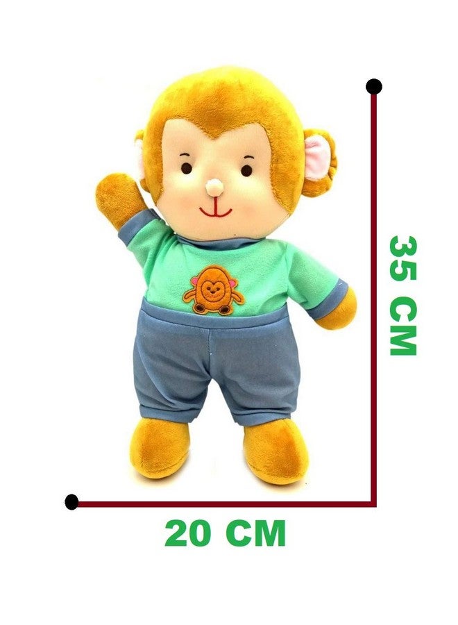 FunBlast Soft Monkey Plush Toy For Kids Soft Toy For Baby Boy Stuffed Toy For Toddlers (Multicolor;35 Cm) - Image 3