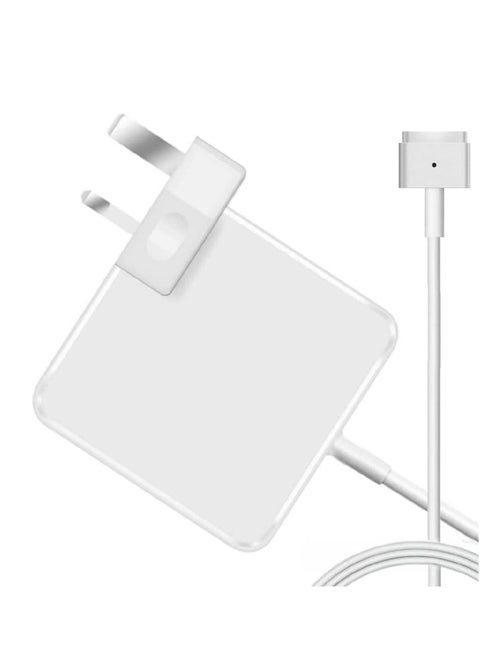 Replacement AC Power Adapter (85W) T-Tip Magnetic Connector Power Adapter For MacBook Pro Compatible Model: A1181 | A1278 | A1344 | A1425 | A1465 | A1502 | A1398 | A1424 - White