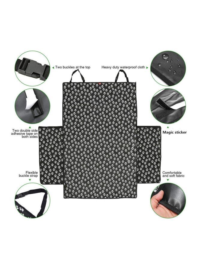 NIBEMINENT Dog Back Car Seat Cover Black/Purple - Image 3