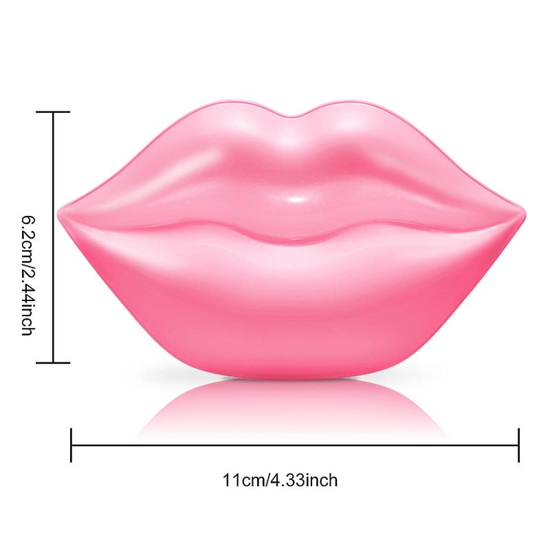 VEZE Lip Masks 20 Pcs, Mask for Dry Lip, Sheets, Collagen Skin Care, Crystal Pads Moisturizing, Anti-Wrinkle, Anti-Aging, Firms & Hydrates Lips, Sleep Pink Count (Pack of 1) - Image 3