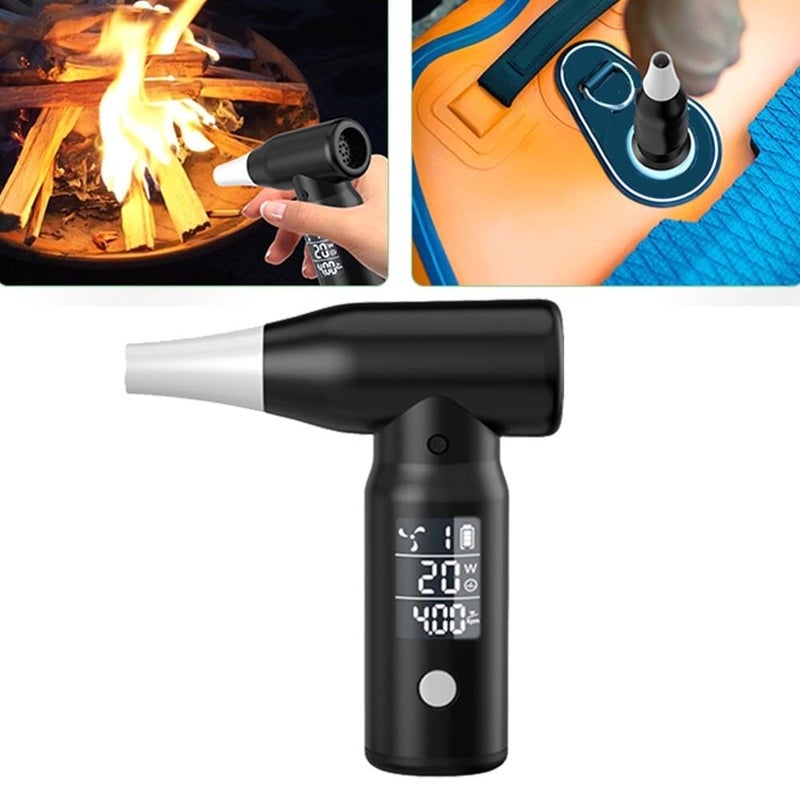 Derovan Mini Turbo Fan & Jet Blower – USB‑C Rechargeable, Up to 130,000 RPM, 3-Speed Handheld Air Duster for Dust, Cars & Electronics - Image 3