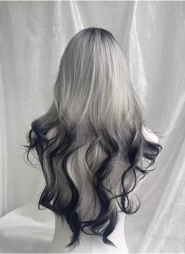 Galactic Veil Lolita Wig - Multi-Level Curls with Meteor Swirl Gradient  Adjustable Maidcore Cosplay Hairpiece