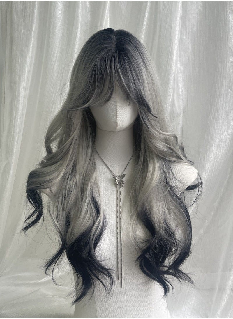 Galactic Veil Lolita Wig - Multi-Level Curls with Meteor Swirl Gradient  Adjustable Maidcore Cosplay Hairpiece