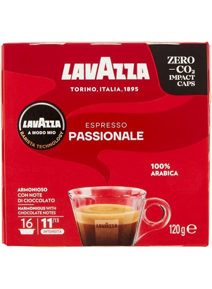 Lavazza A Modo Mio Passionale  Capsules - 16 Capsules - Image 1