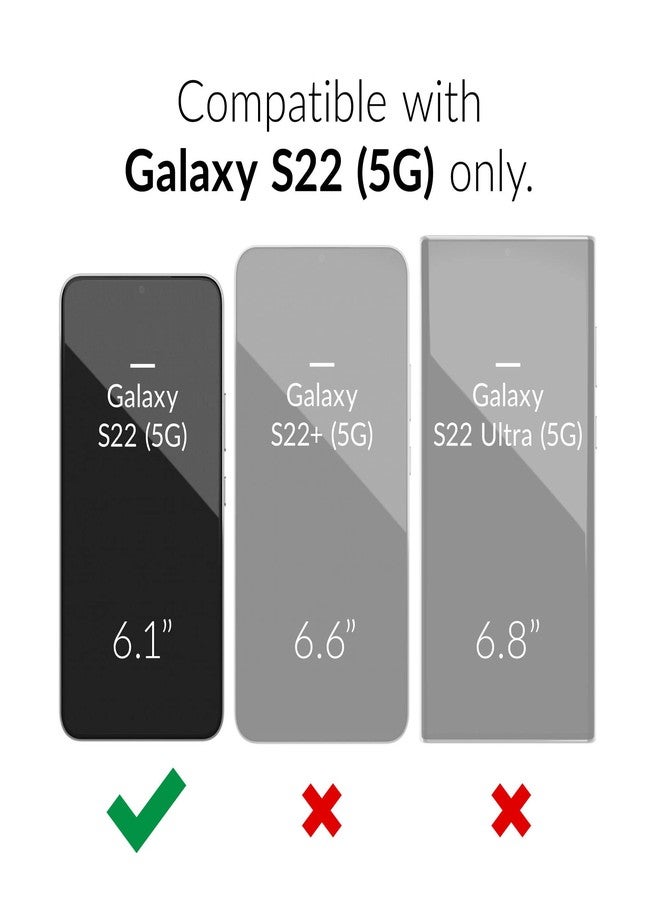 كريف جراب Crave Clear Guard لهاتف Galaxy S22، جراب مقاوم للصدمات لهاتف Samsung Galaxy S22 (6.1 بوصة) - Image 2