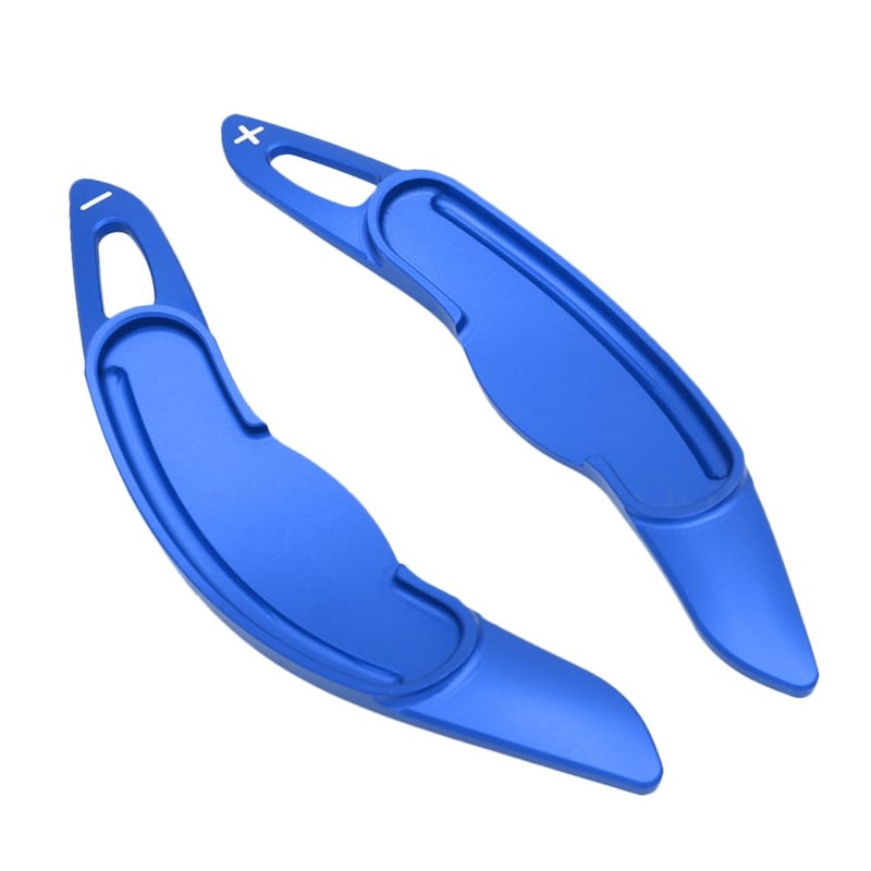 Blue Aluminum Paddle Shifter Extensions Steering Wheel Trim Cover Accessories - Image 2